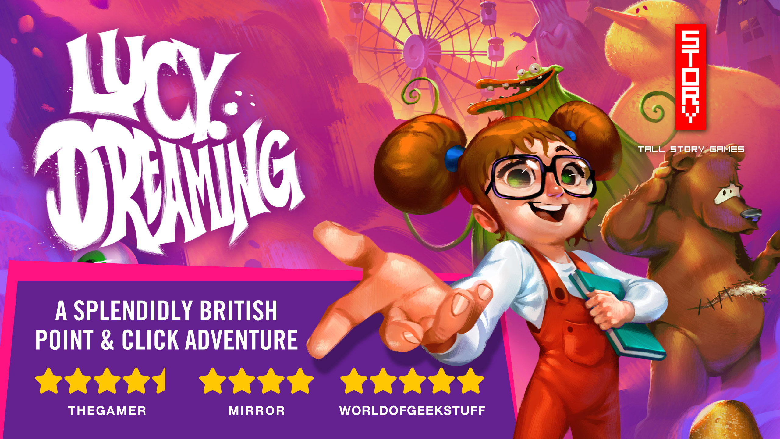 Lucy Dreaming - a British point & click adventure OUT NOW on PC, mobile,  Nintendo Switch and Xbox